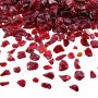 VEVOR Fire Glass, 10 LBS / 4.5 KG Smokeless & High-Temperature Resistant Fireplace Rocks, 3/4-Inch / 19.05 mm Reflective Firepit Glass Rock, High Luster Stone Landscaping for Fire Pit Table, Red