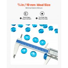 20LBS Fire Glass Beads 3/4-Inch Fireplace Glass Rocks for Firepit Caribbean Blue