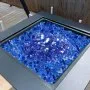 VEVOR Fire Glass, 20LBS / 9KG High-Temperature Resistant Fireplace Rocks, 1/2-Inch / 12.7 mm Reflective & Smokeless Firepit Glass Rock, High Luster Stone Landscaping for Fire Pit Table, Cobalt Blue