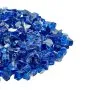 VEVOR Fire Glass, 20LBS / 9KG High-Temperature Resistant Fireplace Rocks, 1/2-Inch / 12.7 mm Reflective & Smokeless Firepit Glass Rock, High Luster Stone Landscaping for Fire Pit Table, Cobalt Blue
