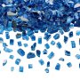 VEVOR Fire Glass, 10LBS / 4.5KG High-Temperature Resistant Fireplace Rocks, 1/2-Inch / 12.7 mm Reflective & Smokeless Firepit Glass Rock, High Luster Stone Landscaping for Fire Pit Table, Pacific Blue
