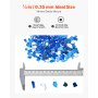 10 LBS Fire Glass 1/4-Inch Fireplace Glass Rocks for Fire Pit Table Cobalt Blue