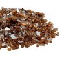 VEVOR Fire Glass, 10 LBS / 4.5 KG High-Temperature Resistant Fireplace Rocks, 1/4-Inch / 6.35 mm Reflective & Smokeless Firepit Glass Rock, High Luster Stone Landscaping for Fire Pit Table, Copper