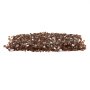 VEVOR Fire Glass, 10 LBS / 4.5 KG High-Temperature Resistant Fireplace Rocks, 1/4-Inch / 6.35 mm Reflective & Smokeless Firepit Glass Rock, High Luster Stone Landscaping for Fire Pit Table, Copper