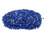 VEVOR Fire Glass, 35LBS / 15.88KG High-Temperature Resistant Fireplace Rocks, 1/2-Inch / 12.7mm Reflective & Smokeless Firepit Glass Rock, High Luster Stone Landscaping for Fire Pit Table, Cobalt Blue