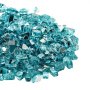 VEVOR Fire Glass, 20 LBS / 9 KG High-Temperature Resistant Fireplace Rocks, 1/2-Inch / 12.7 mm Reflective & Smokeless Firepit Glass Rock, High Luster Stone Landscaping for Fire Pit Table, Aqua Blue
