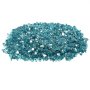 VEVOR Fire Glass, 20 LBS / 9 KG High-Temperature Resistant Fireplace Rocks, 1/2-Inch / 12.7 mm Reflective & Smokeless Firepit Glass Rock, High Luster Stone Landscaping for Fire Pit Table, Aqua Blue