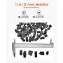 10 LBS Fire Glass 1/2-Inch Fireplace Glass Rocks for Fire Pit Table Black