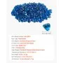 VEVOR Fire Glass, 10LBS / 4.5KG High-Temperature Resistant Fireplace Rocks, 1 Inch / 25.4 mm Reflective Firepit Glass Diamond Beads, High Luster Stone Landscaping for Fire Pit Table, Caribbean Blue