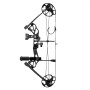 VEVOR Compound Bow Archery, Adjustable 19-30 in Draw Length Compound Bow Package for Beginner, 19-70 Lbs Draw Weight Archery Bows and Arrow Set, Right Hand Kit with Hunting Equipment, 320 fps, Black