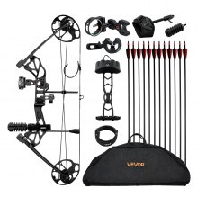 Compound Bow Archery Right Hand Arrow Set 70 Lbs 320 fps Hunting Shooting Target