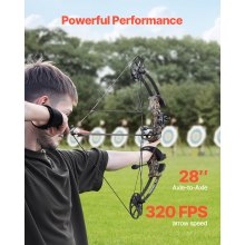 Compound Bow Archery Right Hand Arrow Set 70 Lbs 320 fps Hunting Shooting Target