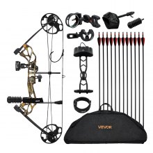 Compound Bow Archery Right Hand Arrow Set 70 Lbs 320 fps Hunting Shooting Target