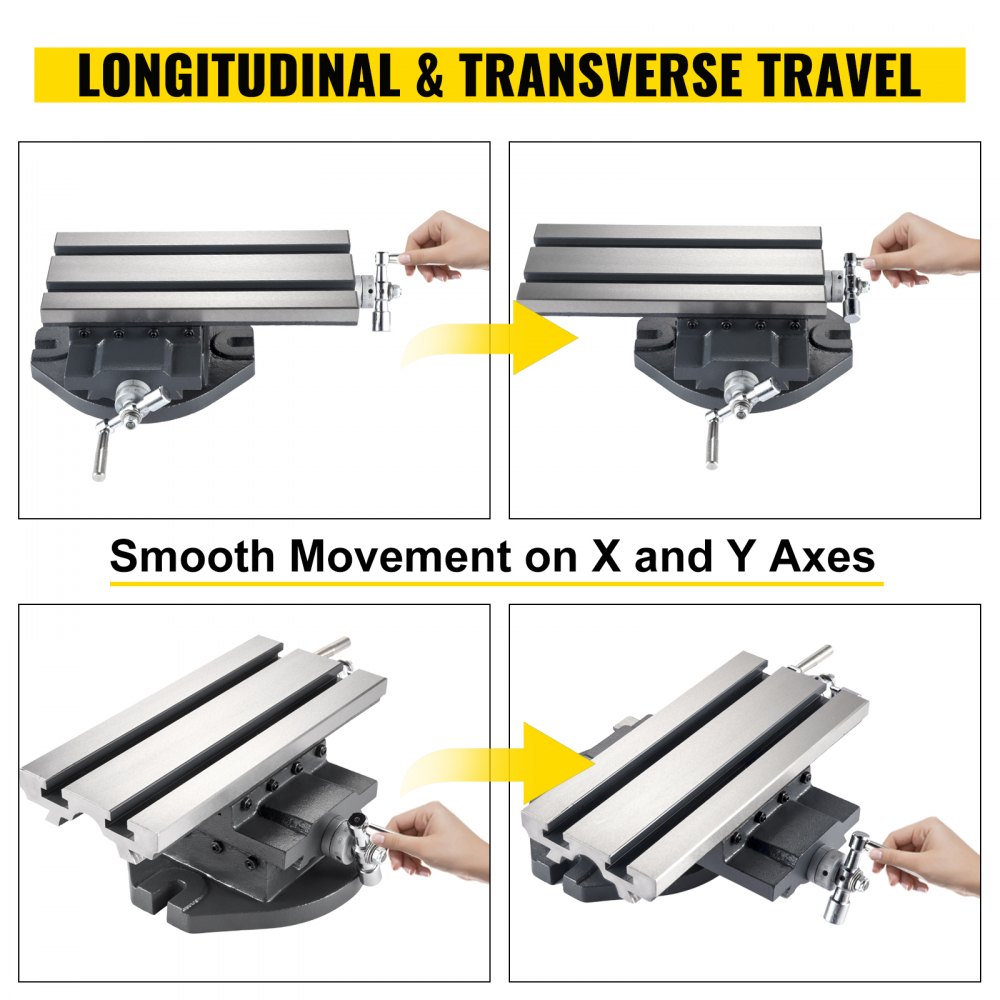 Vevor Cross Slide Table Milling Drilling Machine Worktable 5-1/2" X 12" X Y Axis