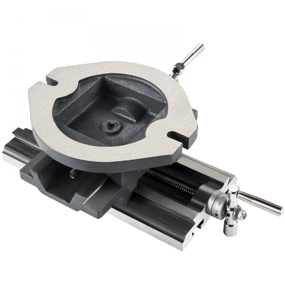VEVOR Compound Slide Milling Table, 5-1/2'' x 12'' Multifunction Milling Bench Drill, Adjustable X 8'' Y 5'' Axis Milling Machine