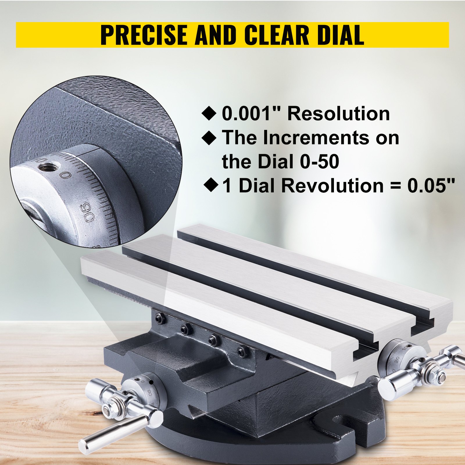 Vevor Cross Slide Table Milling Drilling Machine Worktable 5-1/2" X 12" X Y Axis