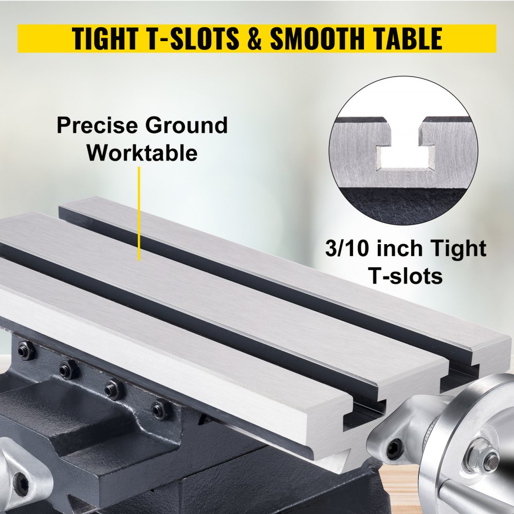 VEVOR 300 x 140 mm Travel Compound Milling and Drilling Slide Table X Y Axis
