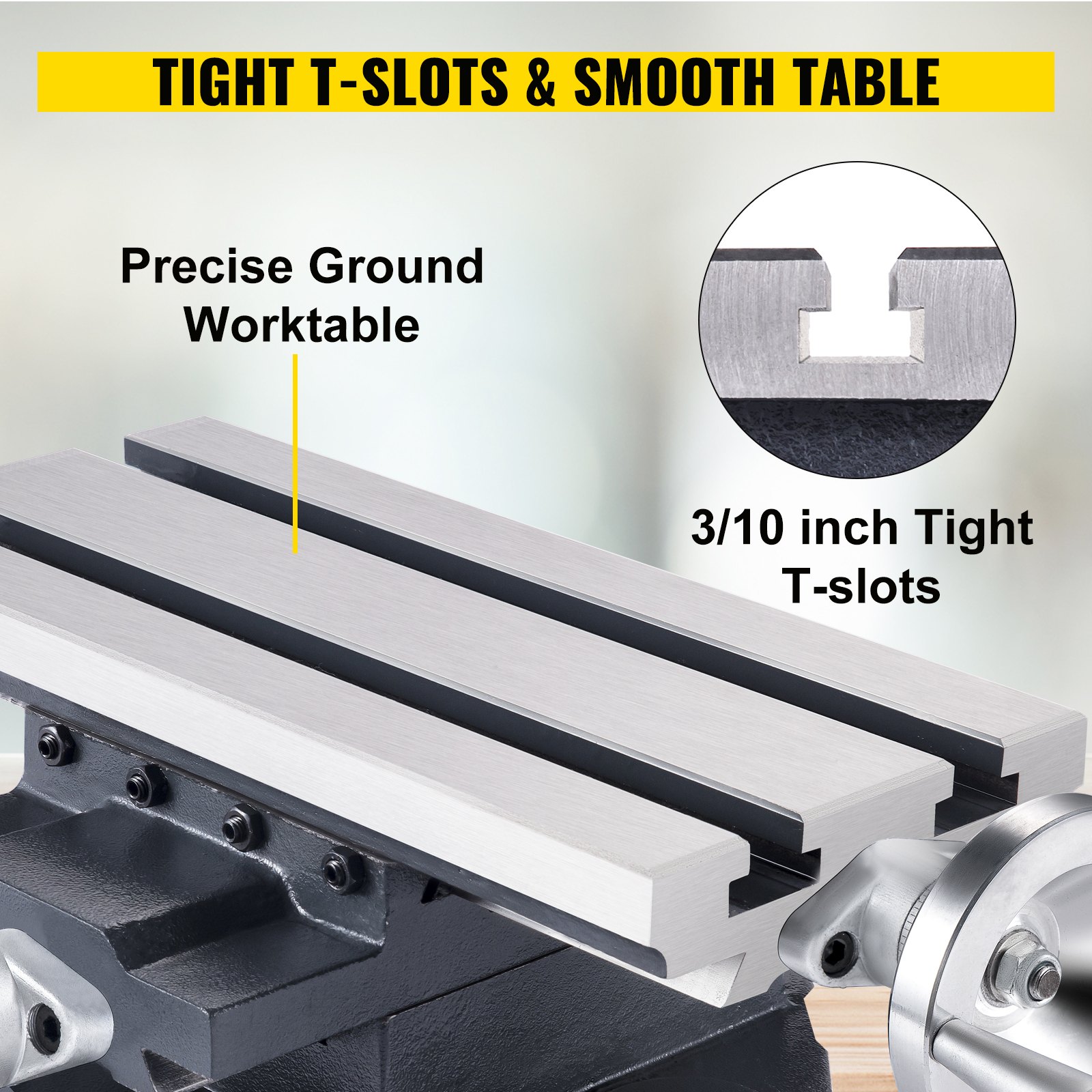 VEVOR 300 x 140 mm Travel Compound Milling and Drilling Slide Table X Y Axis