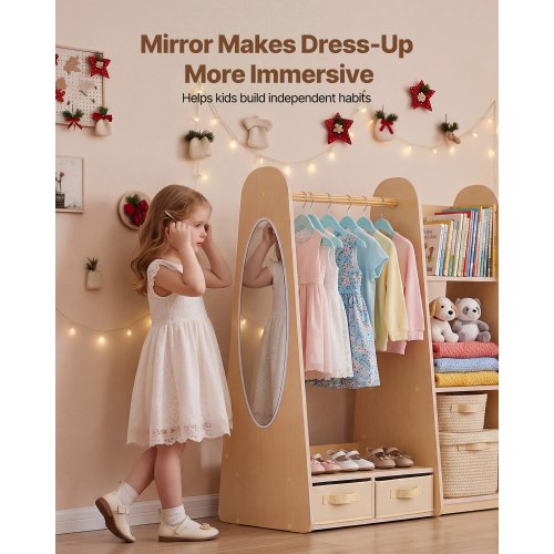 armoire dressing Amazon.com: UTEX Kids Dress Up Storage with Full Length Mirror, Kids Armoire with 2 Storage Bins, Opening Hanging Costume Closet Wardrobe, Pretend Storage Closet Armoire Dresser : Home & Kitchen