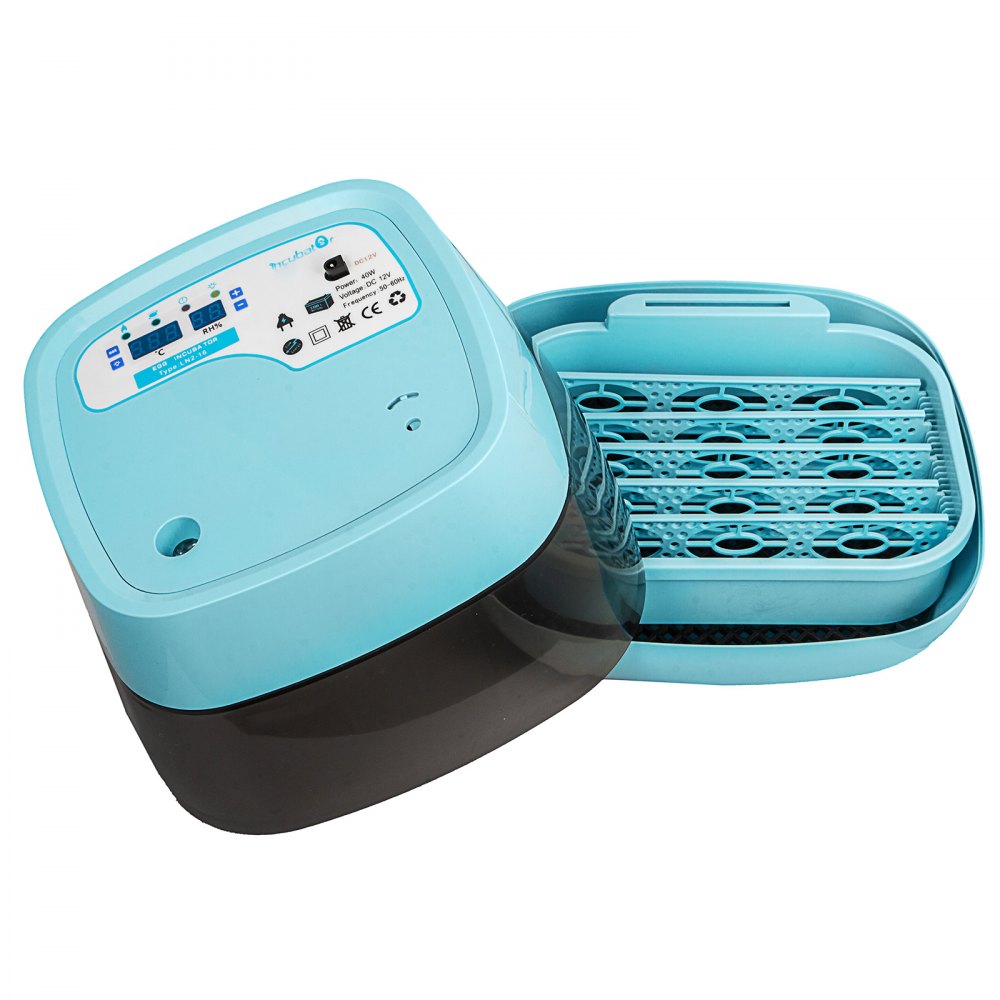 16 Egg Incubator Digital Automatic Turner Mini Hatcher Home Use Temperature Control Hatching