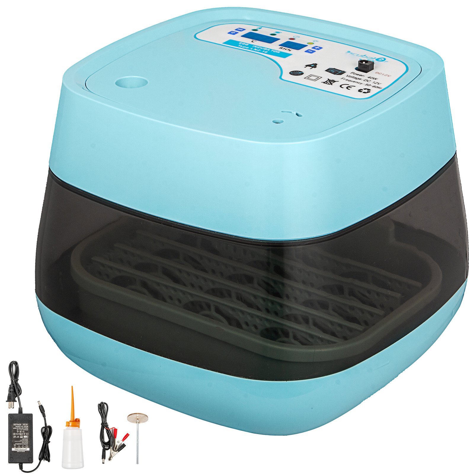 16 Egg Incubator Digital Automatic Turner Mini Hatcher Home Use Temperature Control Hatching
