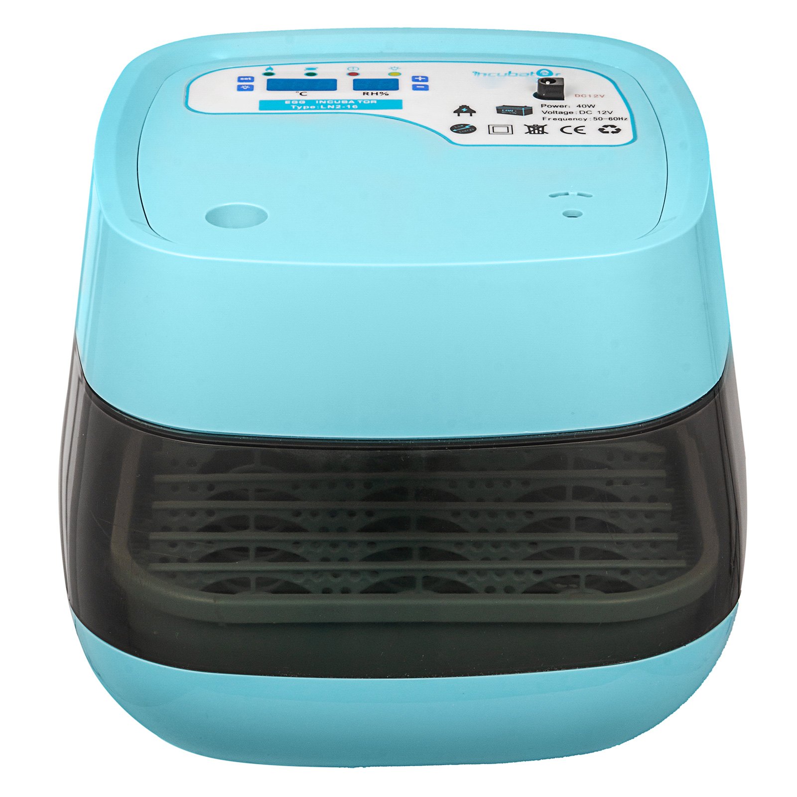 16 Egg Incubator Digital Automatic Turner Mini Hatcher Home Use Temperature Control Hatching