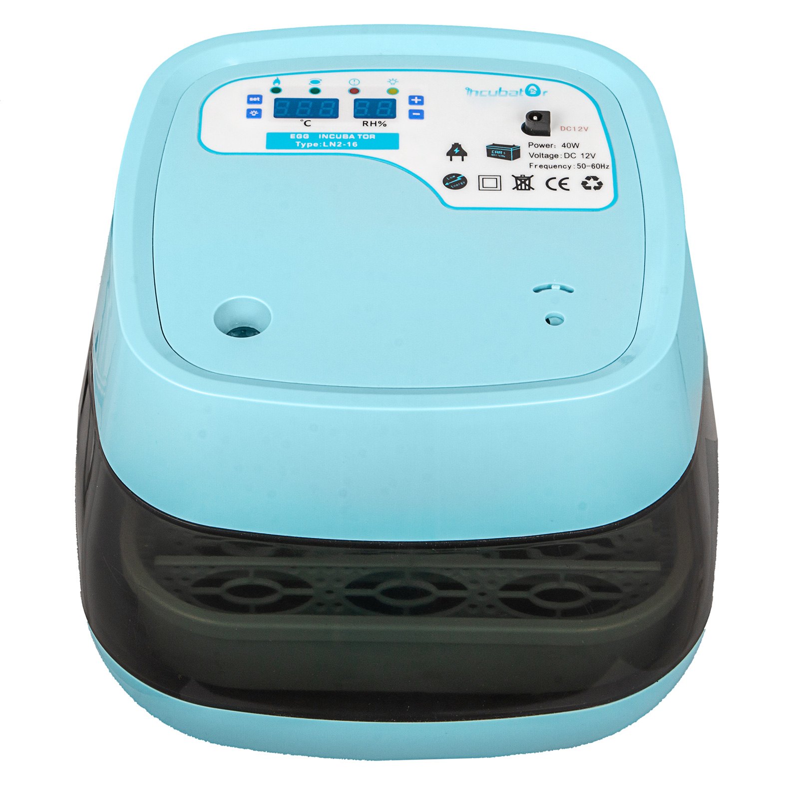16 Egg Incubator Digital Automatic Turner Mini Hatcher Home Use Temperature Control Hatching