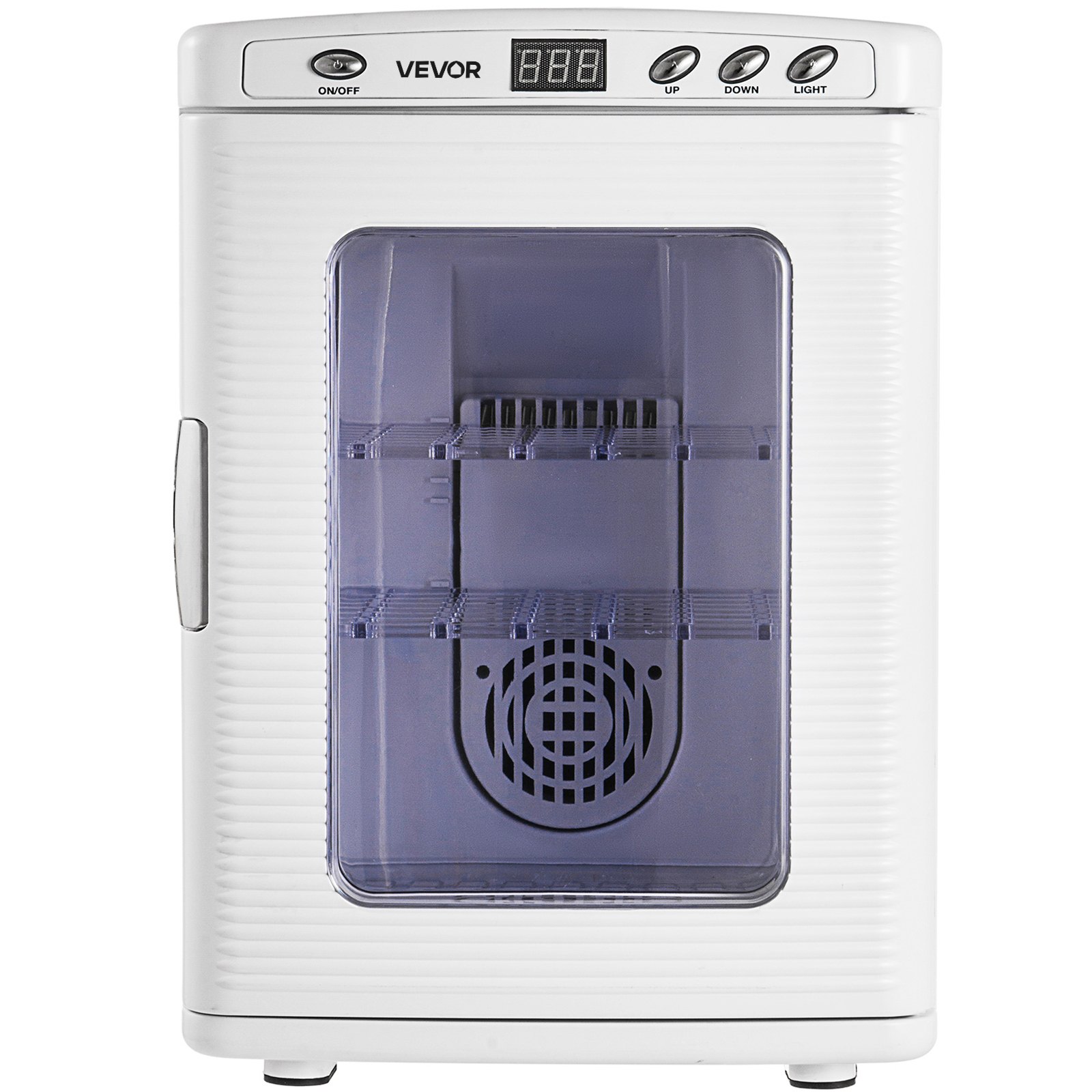 VEVOR Reptile Incubator, 25L Scientific Lab Incubator, Cooling and Heating 5 °C to 42 °C Automatic Incubator, 12V/110V White Reptile Egg Breeding Hatchery Work for Thermostats Snakes and Turtles
