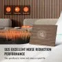 VEVOR Wood Slat Acoustic Panels 23.6 x 47.2 inch for Modern Wall Decor Walnut