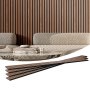 VEVOR Wood Slat Acoustic Panels 7.9 x 94.5 inch for Modern Wall Decor Walnut