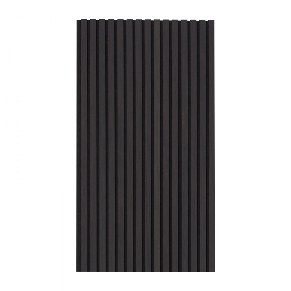 VEVOR Wood Slat Acoustic Panels, 23.6 x 47.2 inch, MDF Accent Wooden Wall Panels for Modern Interior Wall Decor, Faux Wood Wall Board Panels for Noise Reduction, Black Oak