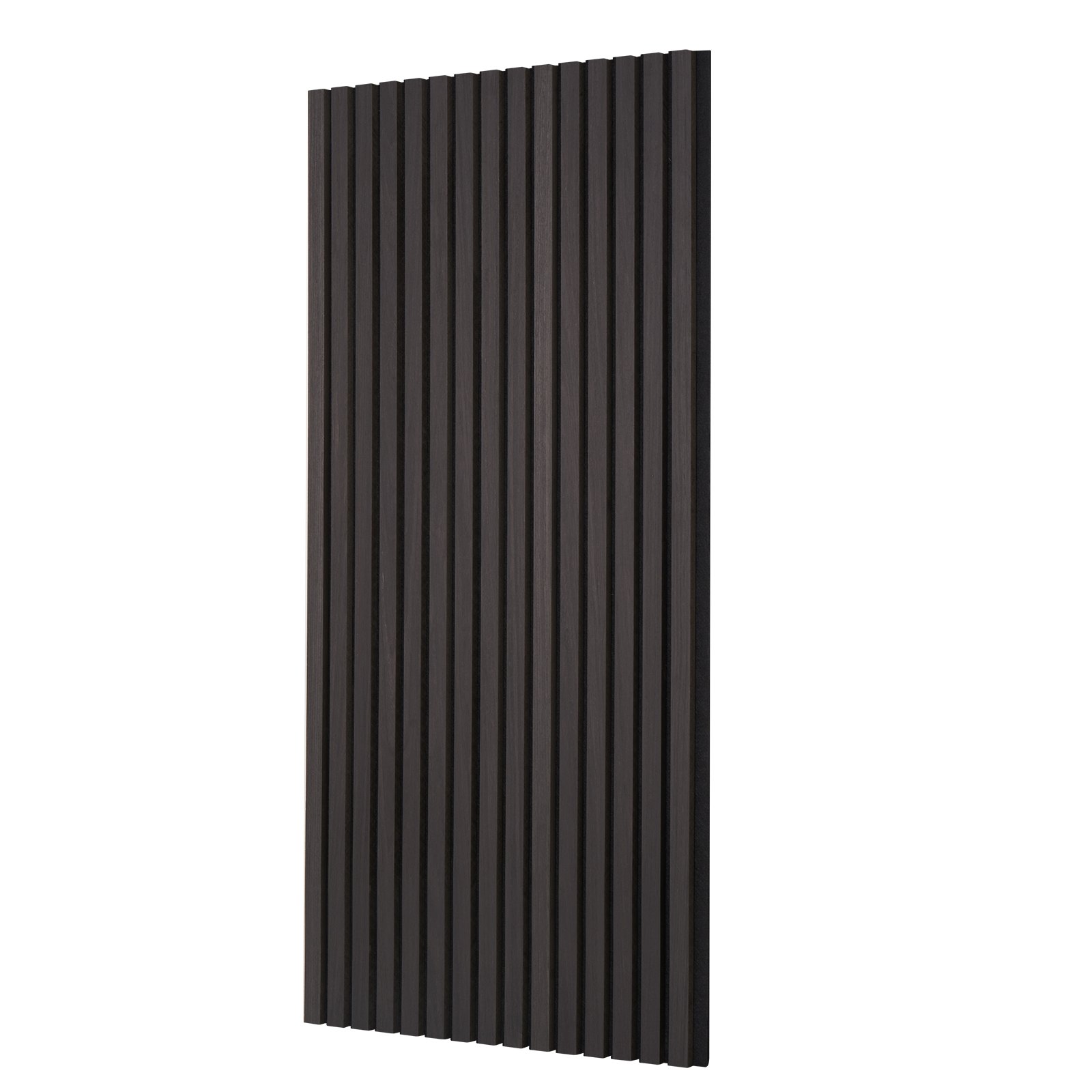 VEVOR Wood Slat Acoustic Panels, 23.6 x 47.2 inch, MDF Accent Wooden Wall Panels for Modern Interior Wall Decor, Faux Wood Wall Board Panels for Noise Reduction, Black Oak