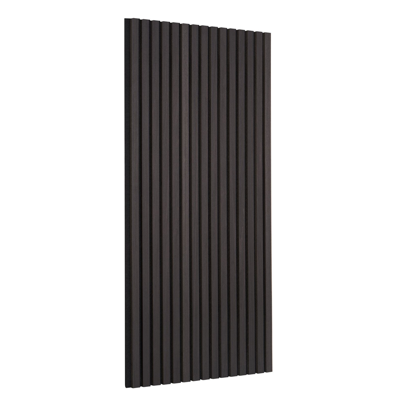 VEVOR Wood Slat Acoustic Panels, 23.6 x 47.2 inch, MDF Accent Wooden Wall Panels for Modern Interior Wall Decor, Faux Wood Wall Board Panels for Noise Reduction, Black Oak