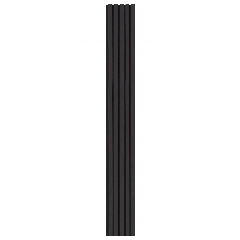 VEVOR Wood Slat Acoustic Panels, 7.9 x 94.5 inch, MDF Accent Wooden Wall Panels for Modern Interior Wall Decor, Faux Wood Wall Board Panels for Noise Reduction, Black Oak