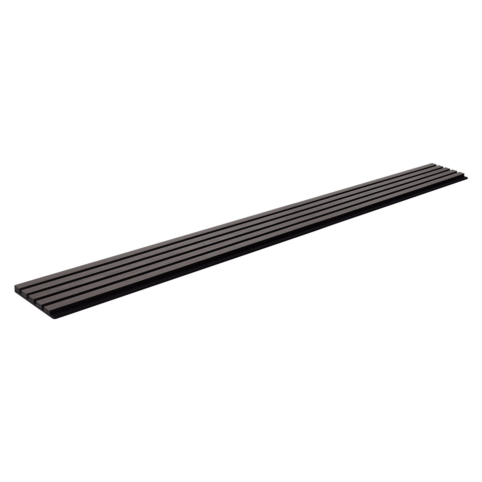 VEVOR Wood Slat Acoustic Panels, 7.9 x 94.5 inch, MDF Accent Wooden Wall Panels for Modern Interior Wall Decor, Faux Wood Wall Board Panels for Noise Reduction, Black Oak