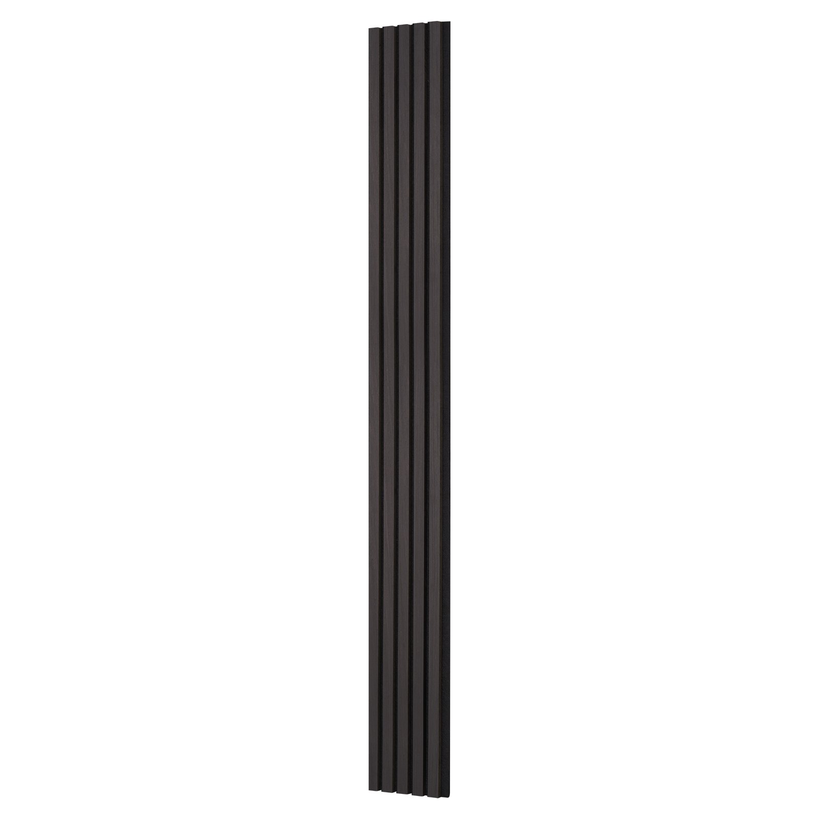 VEVOR Wood Slat Acoustic Panels, 7.9 x 94.5 inch, MDF Accent Wooden Wall Panels for Modern Interior Wall Decor, Faux Wood Wall Board Panels for Noise Reduction, Black Oak