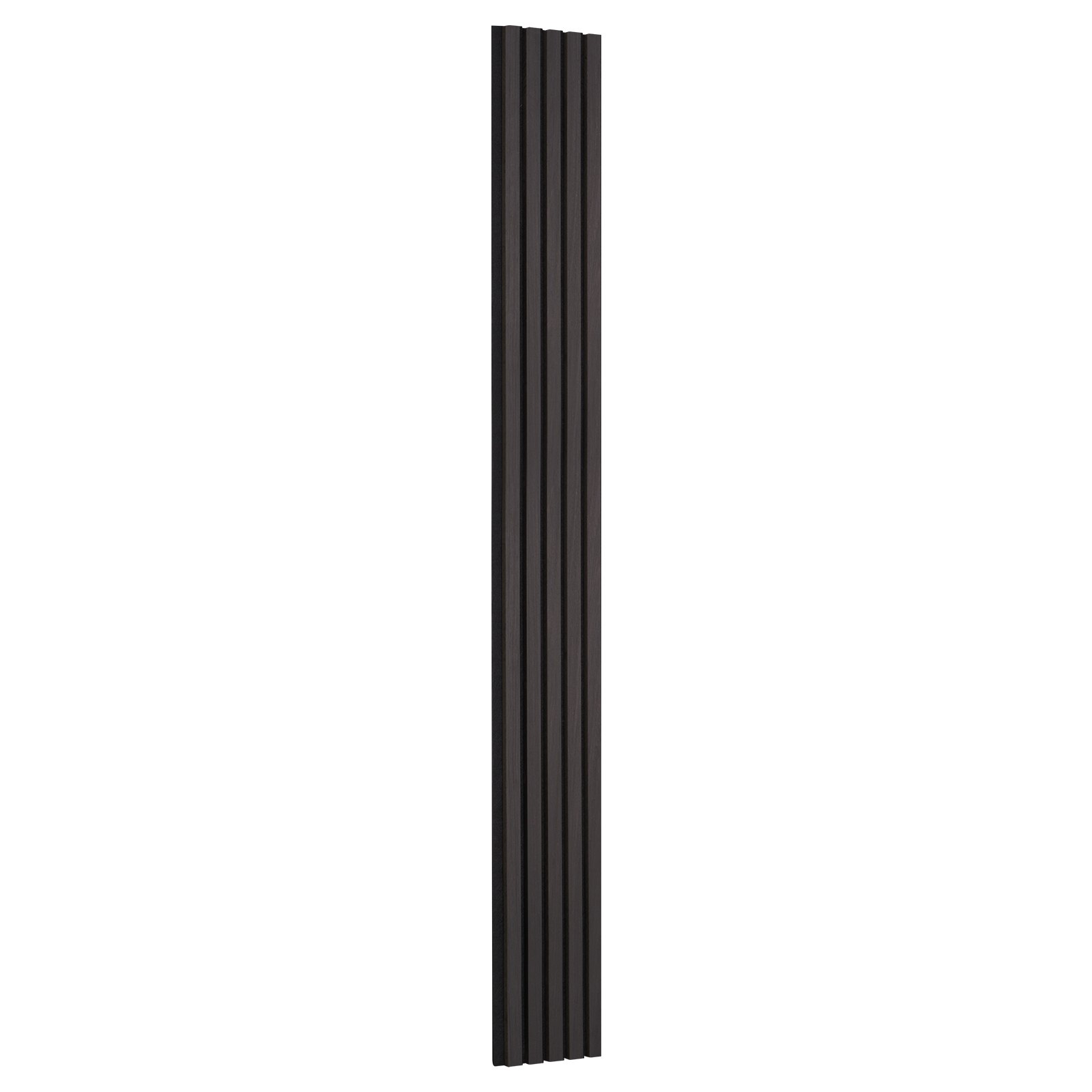 VEVOR Wood Slat Acoustic Panels, 7.9 x 94.5 inch, MDF Accent Wooden Wall Panels for Modern Interior Wall Decor, Faux Wood Wall Board Panels for Noise Reduction, Black Oak
