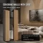 Wood Slat Acoustic Panels 7.9 x 94.5 inch for Modern Wall Decor Light Oak
