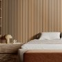 VEVOR Wood Slat Acoustic Panels, 7.9 x 94.5 inch, MDF Accent Wooden Wall Panels for Modern Interior Wall Decor, Faux Wood Wall Board Panels for Noise Reduction, Light Oak