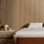 VEVOR Wood Slat Acoustic Panels, 23.6 x 47.2 inch, MDF Accent Wooden Wall Panels for Modern Interior Wall Decor, Faux Wood Wall Board Panels for Noise Reduction, Light Oak