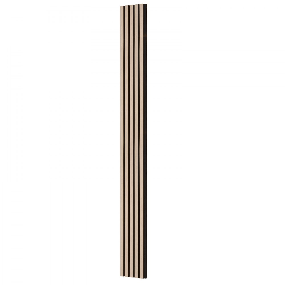 VEVOR Wood Slat Acoustic Panels, 7.9 x 94.5 inch, MDF Accent Wooden Wall Panels for Modern Interior Wall Decor, Faux Wood Wall Board Panels for Noise Reduction, Silver Wood