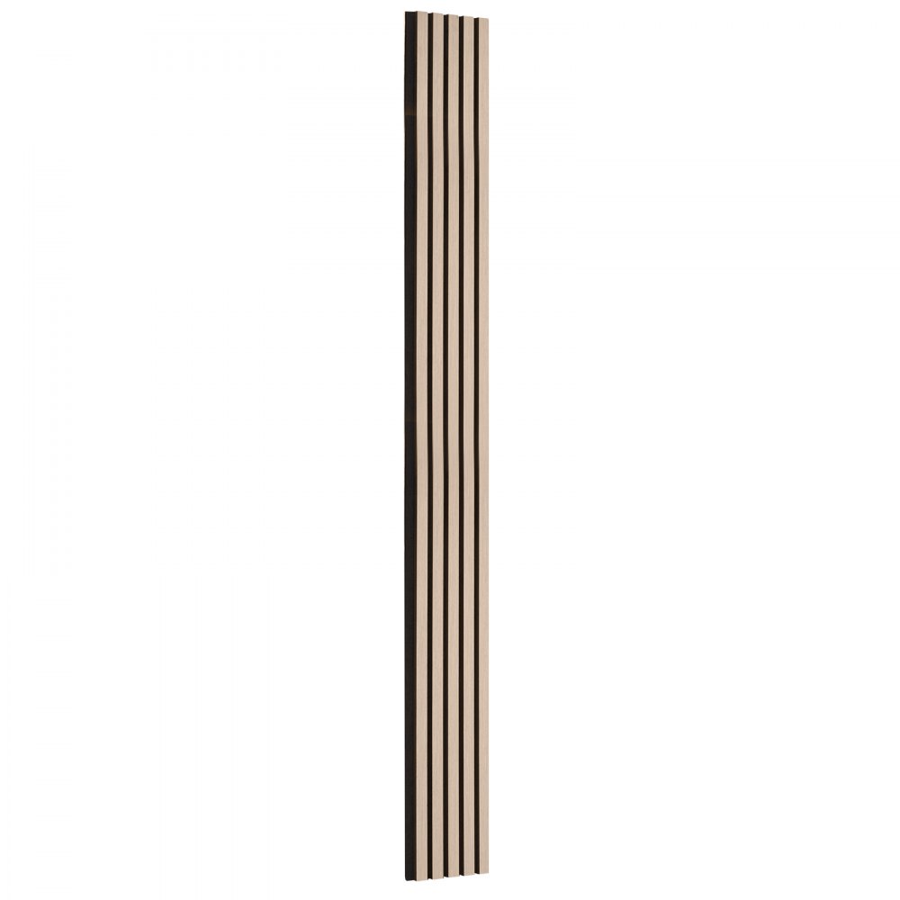 VEVOR Wood Slat Acoustic Panels, 7.9 x 94.5 inch, MDF Accent Wooden Wall Panels for Modern Interior Wall Decor, Faux Wood Wall Board Panels for Noise Reduction, Silver Wood