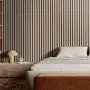 VEVOR Wood Slat Acoustic Panels, 7.9 x 94.5 inch, MDF Accent Wooden Wall Panels for Modern Interior Wall Decor, Faux Wood Wall Board Panels for Noise Reduction, Silver Wood