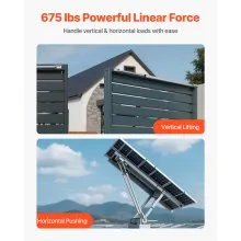 VEVOR 12V Linear Actuator, 40 Inch IP65 Waterproof Linear Actuator, 675lbs/3000N 0.2"/s Motion Actuators with Mounting Bracket for Outdoor Use