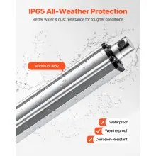 VEVOR 12V Linear Actuator, 40 Inch IP65 Waterproof Linear Actuator, 675lbs/3000N 0.2"/s Motion Actuators with Mounting Bracket for Outdoor Use