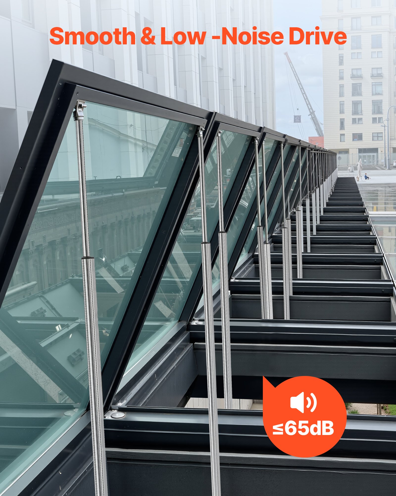 VEVOR 12V lineaaritoimilaite, 1016 mm:n isku, IP65-vedenpitävä lineaaritoimilaite, 3000N 5mm/s liiketoimilaitteet kiinnitystelineellä aurinkoseurantalaitteille, teollisuuskoneille, ovenavaajalle