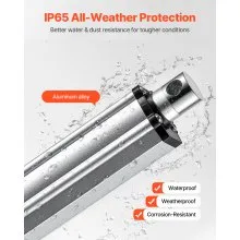 VEVOR 12V Linear Actuator, 4 Inch IP65 Waterproof Linear Actuator, 675lbs/3000N 0.2"/s Motion Actuators with Mounting Brackets for Outdoor Use