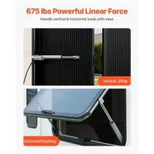 VEVOR 12V Linear Actuator, 8 Inch IP65 Waterproof Linear Actuator, 675lbs/3000N 0.2"/s Motion Actuators with Mounting Bracket for Outdoor Use