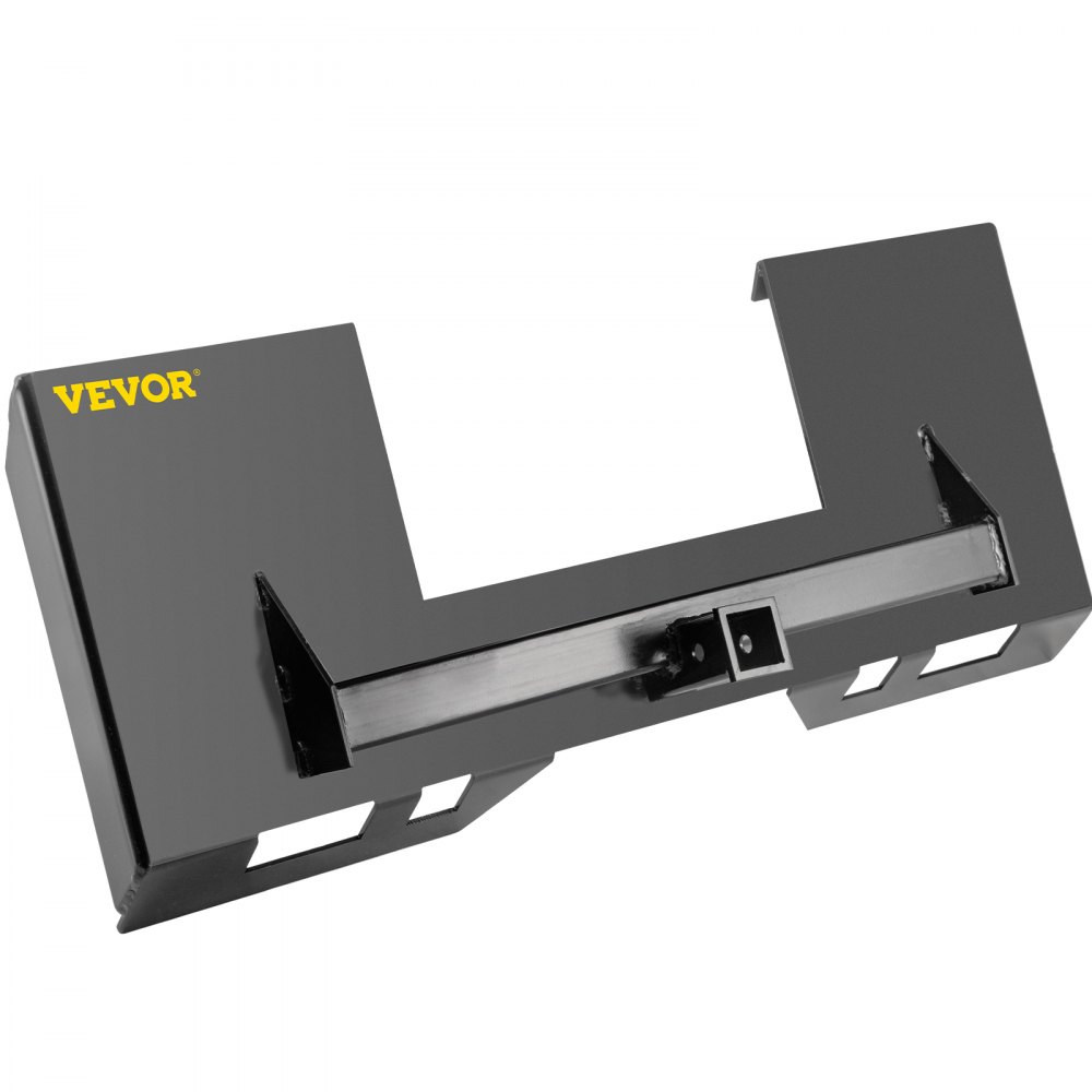 VEVOR Universal Skid Steer Mount Plate 1/4" Thick Skid Steer Plate Attachment 3000LBS Weight Capacity Quick Attach Mount Plate Steel Adapter Loader Easy to Weld or Bolt to Different Accessories Gray