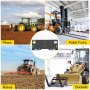 VEVOR Universal Skid Steer Mount Plate 3/16" Thick Skid Steer Plate Attachment 3000LBS Weight Capacity Quick Attach Mount Plate Adapter Loader w/Holes Easy to Weld or Bolt to Different Accessories